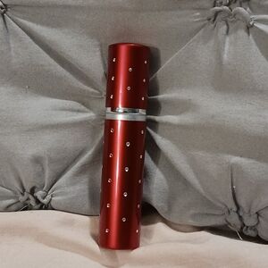 Vintage! Red Lipstick Case with Rhinestones